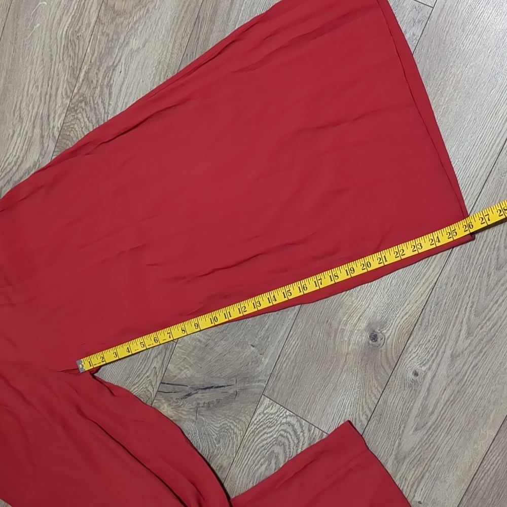 Free People Gia Set- 2 piece Red Jumpsuit Size Small - Picture 8 of 14